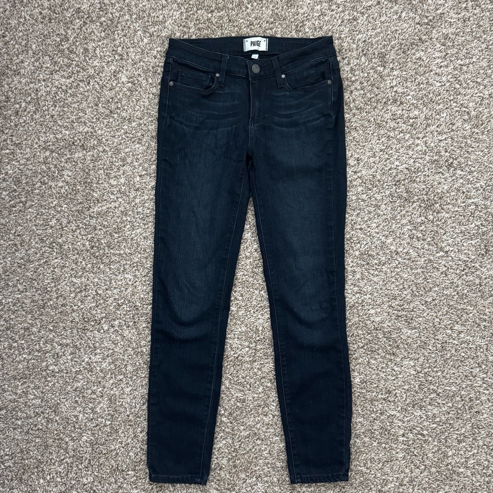 Paige Womenâs Verdugo Ankle Skinny Jeans In Snapdragon Size 27